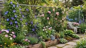 chain link fence garden ideas