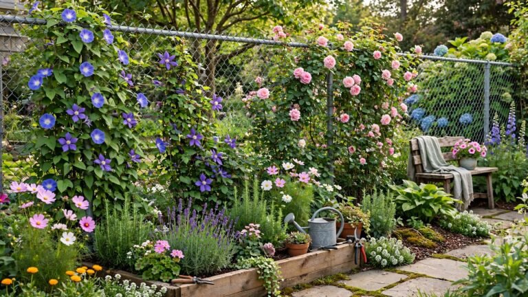 21 Chain Link Fence Garden Ideas to Beautify Your Yard