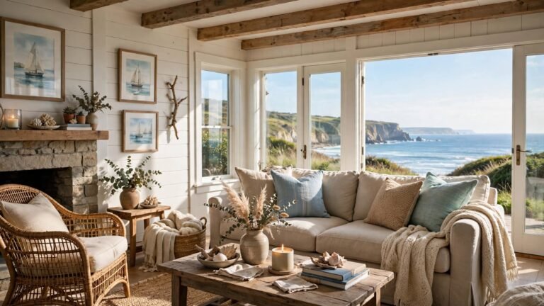 24 Coastal Cottage Living Room Ideas for a Bright and Breezy Home