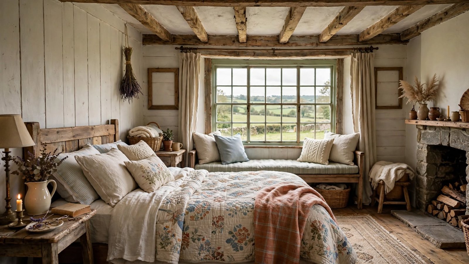 cottage farmhouse bedroom