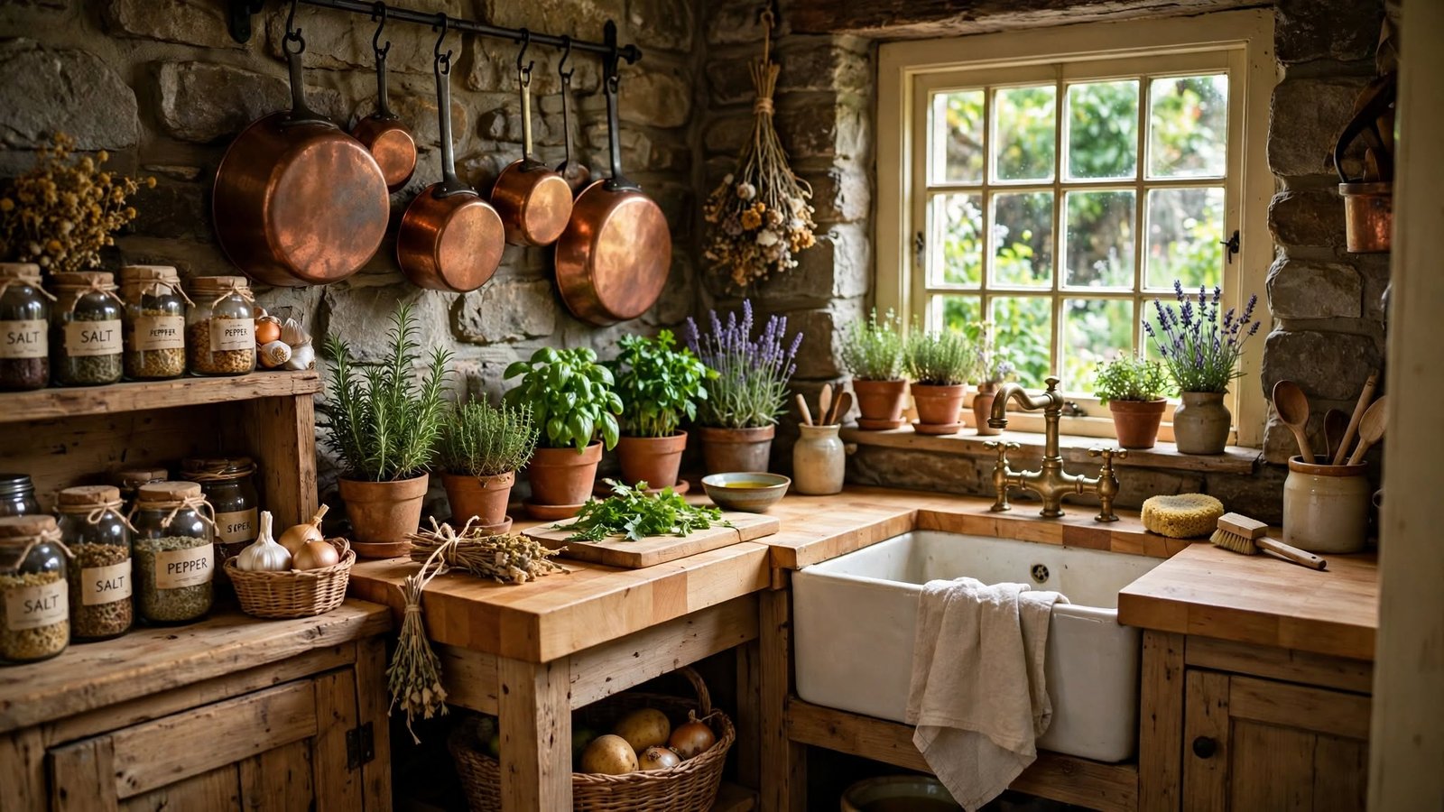cottagecore house kitchen