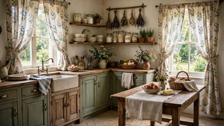 22 Cottagecore Kitchen Curtains to Transform Your Rustic Space