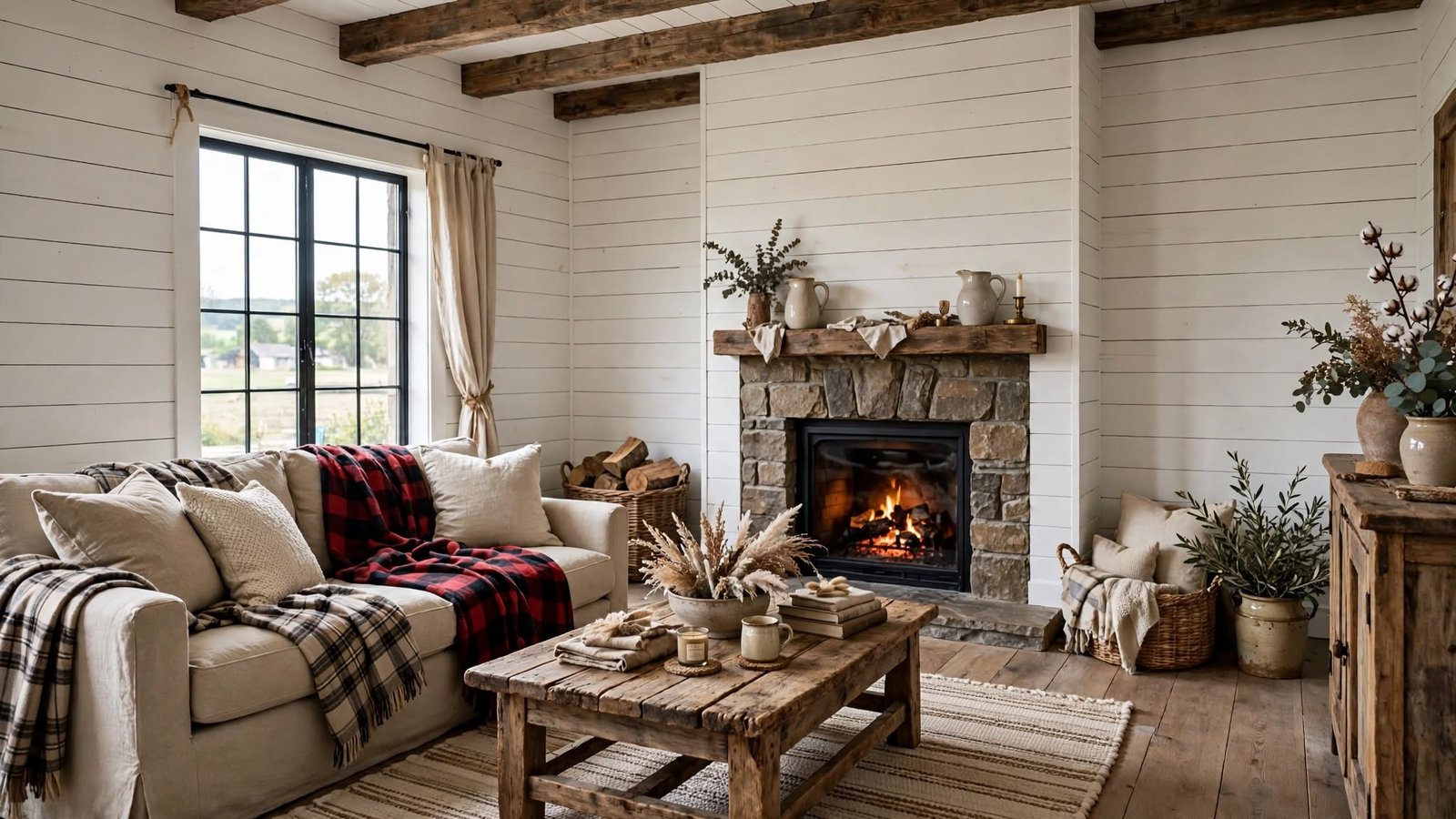 country farmhouse living room ideas