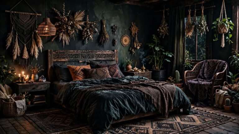 25 Dark Boho Bedroom Decor Ideas for a Moody, Free-Spirited Retreat