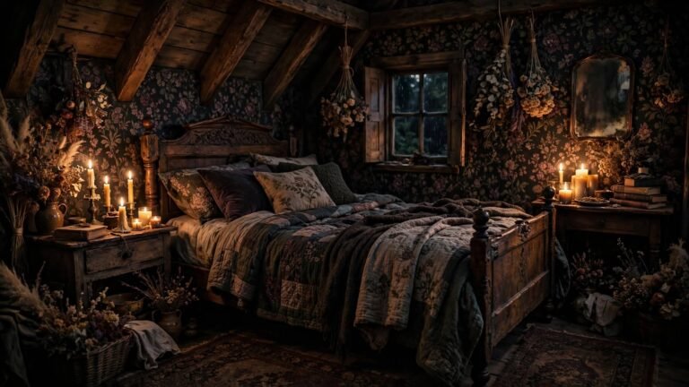 15 Dark Cottage Core Bedroom Ideas for a Moody, Romantic Escape