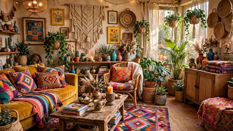 28 Eclectic Boho Living Room Ideas for a Layered, Free-Spirited Space