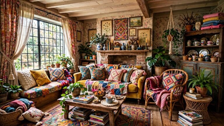 26 Eclectic Cottage Living Room Ideas for Collected, Layered Charm