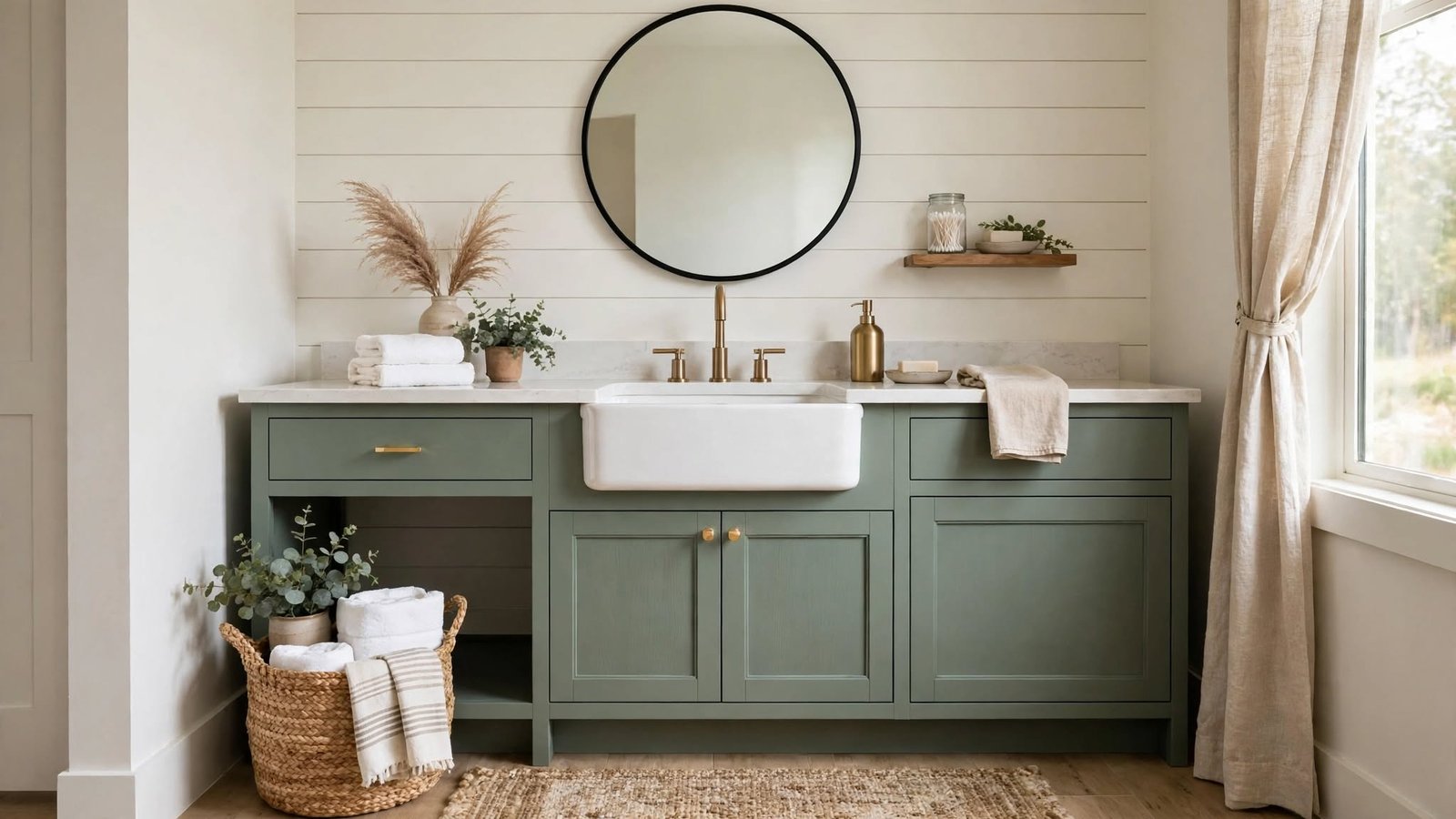 farmhouse bathroom sink