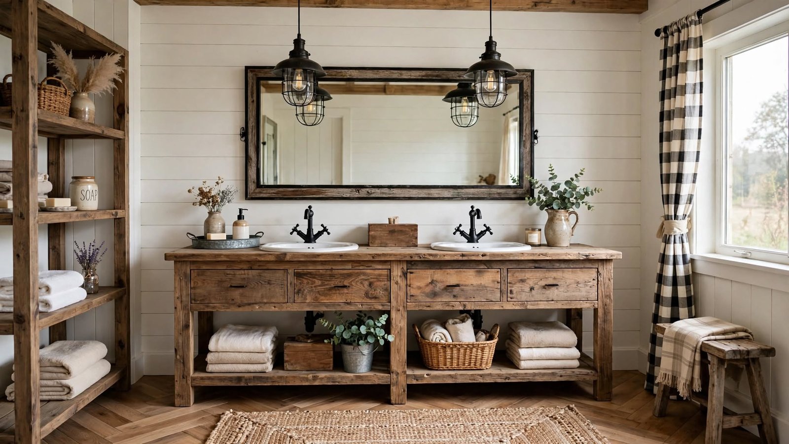 farmhouse bathroom vanity
