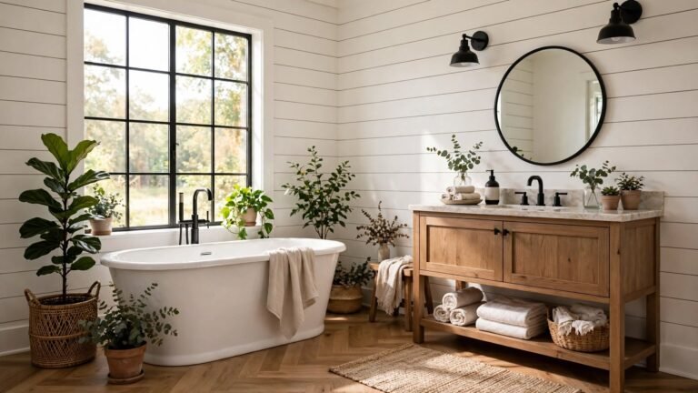 21 Farmhouse Guest Bathroom Ideas for a Warm and Welcoming Space