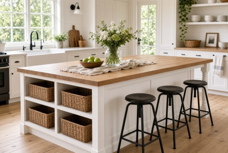 22 Farmhouse Kitchen Island Ideas That Bring Rustic Charm Home