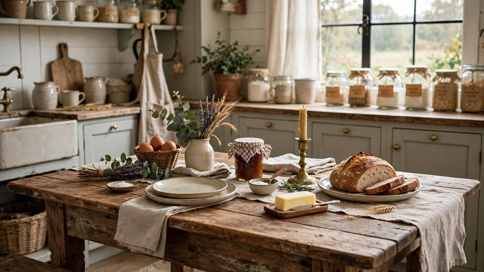 farmhouse kitchen table