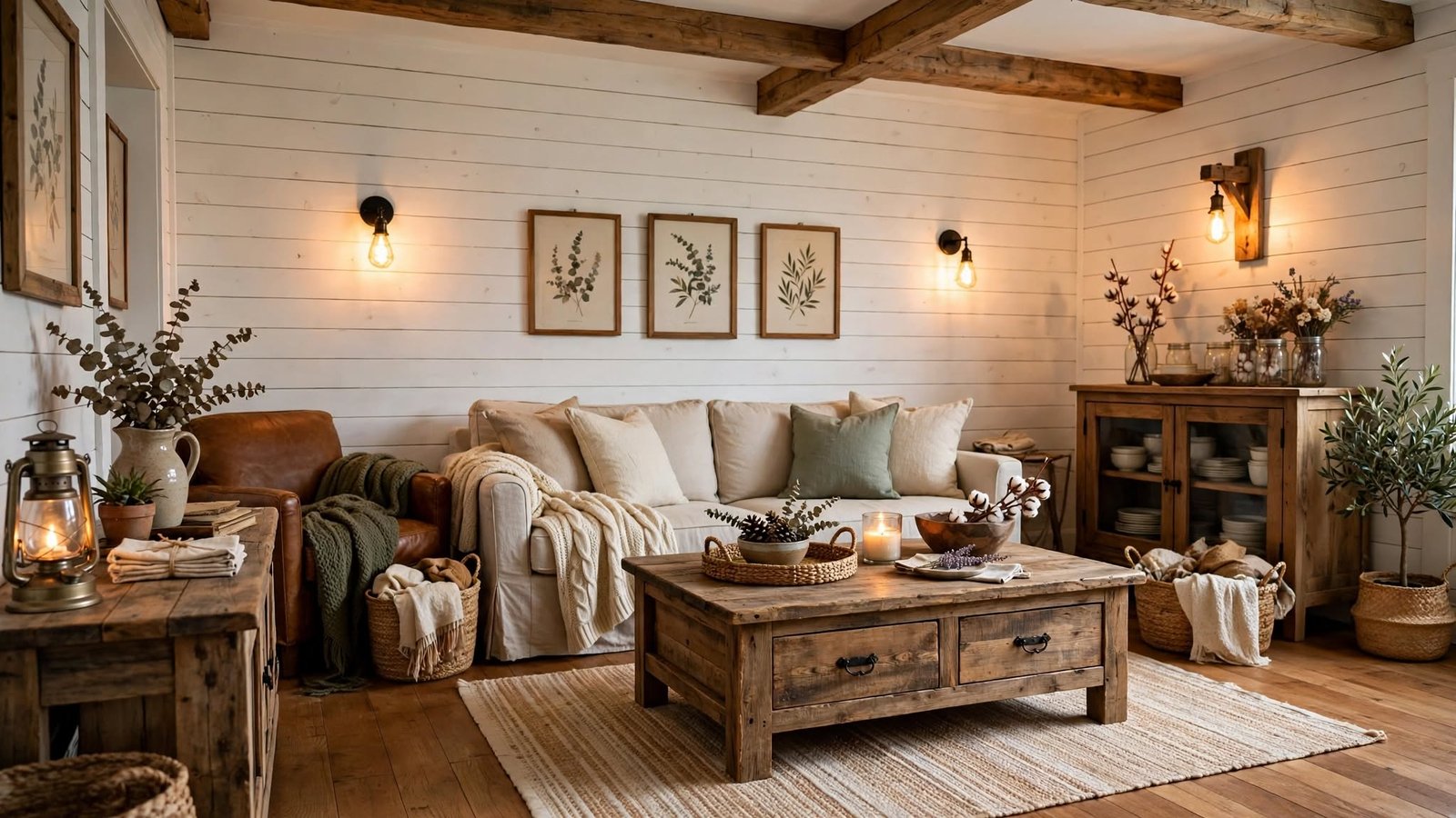 farmhouse living room coffee tables