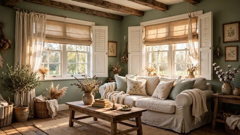 20 Farmhouse Window Treatments Living Room Ideas for a Cozy, Timeless Look