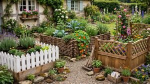 garden bed fence ideas
