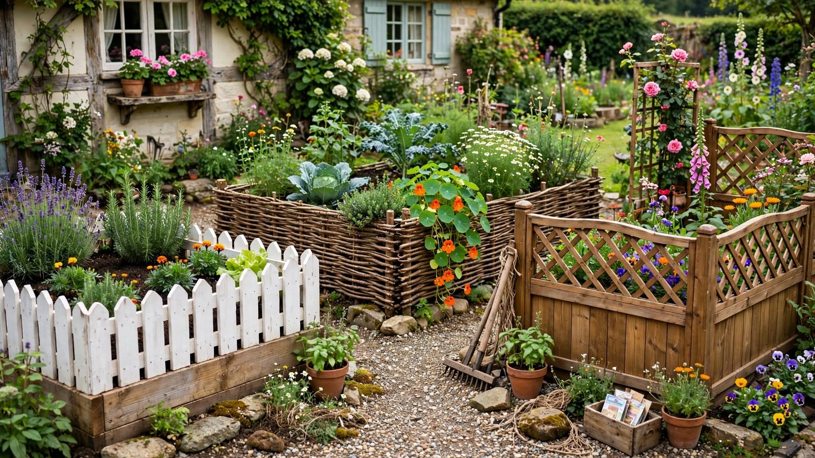 garden bed fence ideas