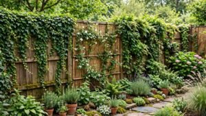 garden fence covering ideas