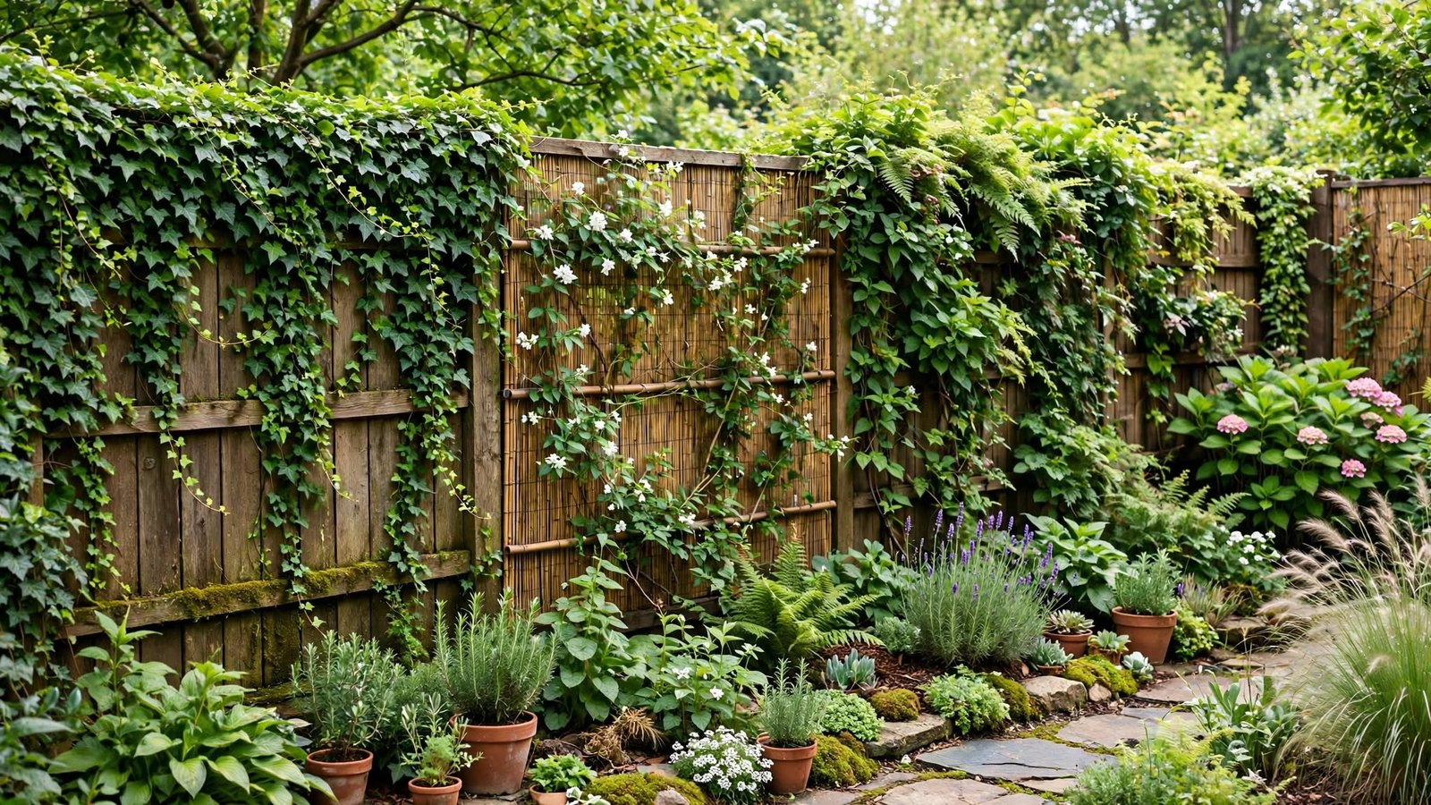 garden fence covering ideas