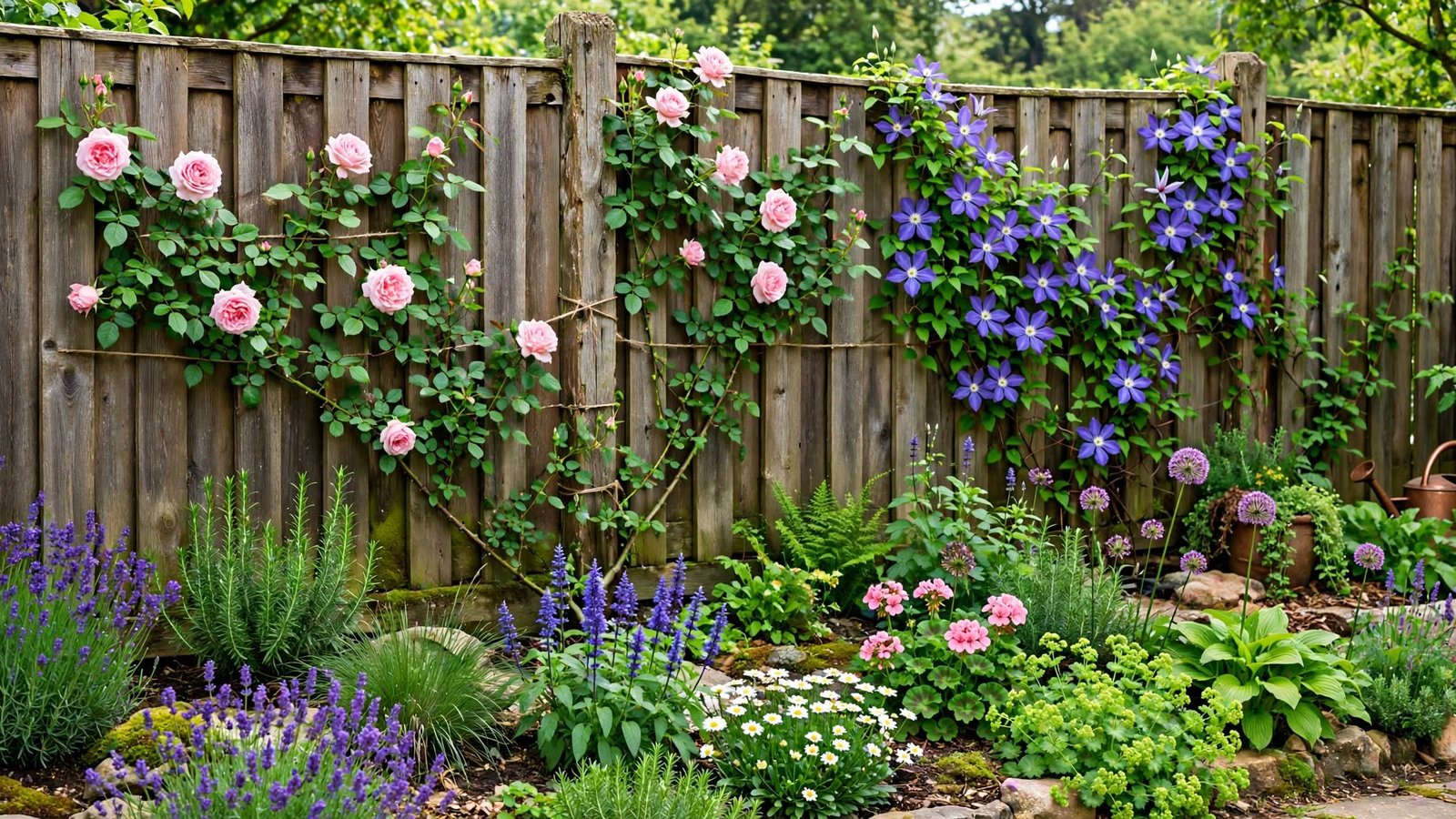 garden fence planting ideas