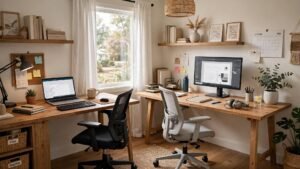 home office for two people