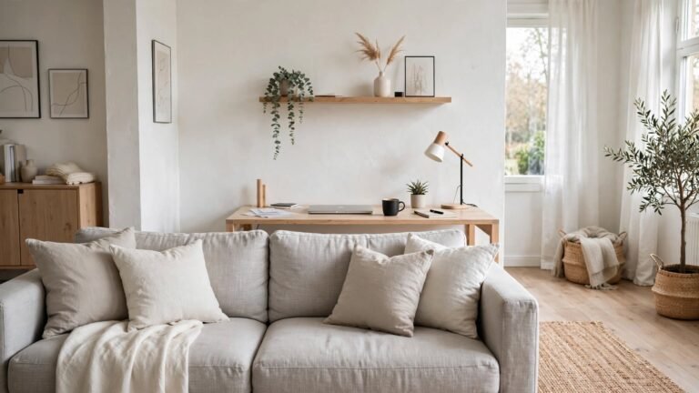 14 Smart Ways to Create a Home Office in Living Room Areas
