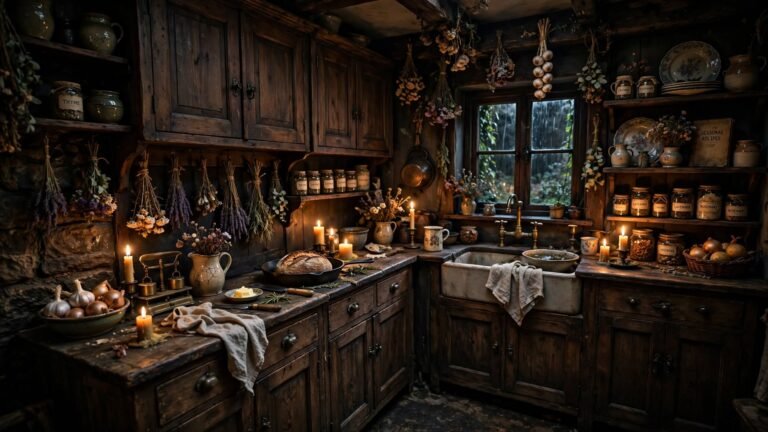 25 Moody Cottagecore Kitchen Ideas for a Cozy, Atmospheric Space