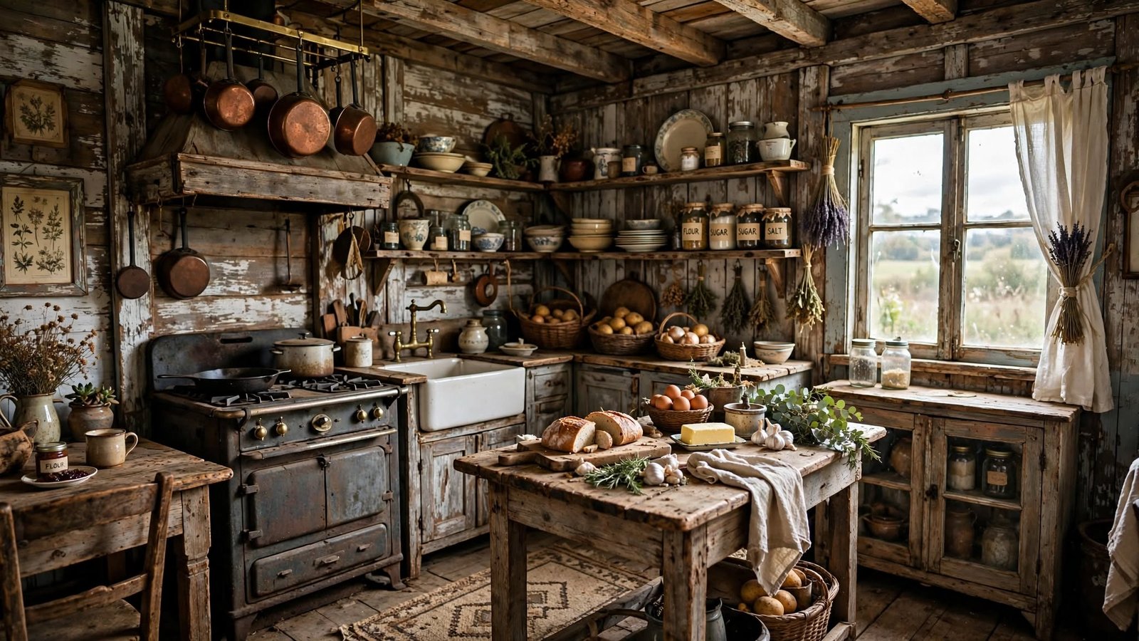 old farmhouse kitchen