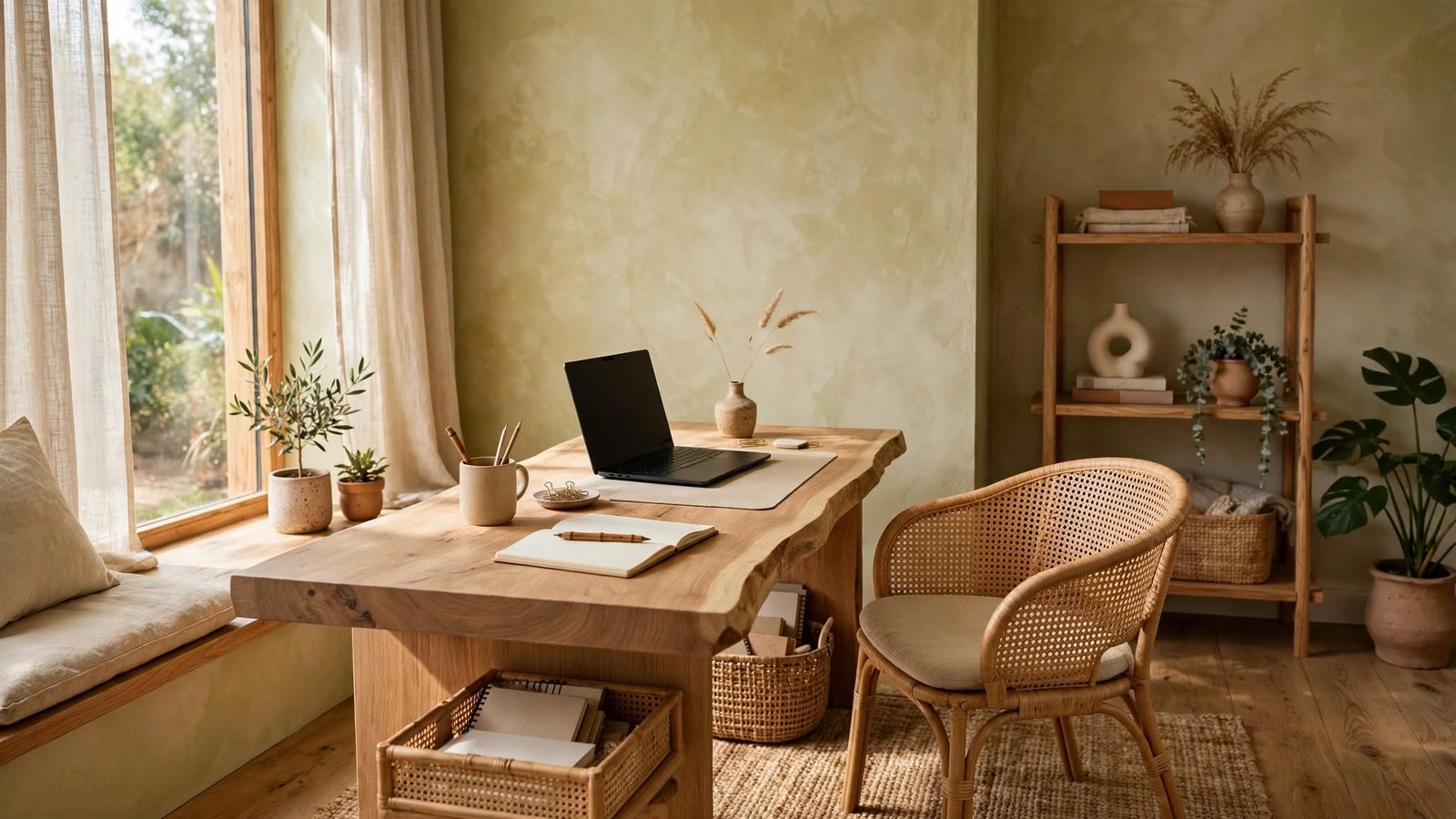 organic modern home office