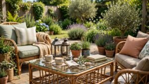 outdoor coffee table decor