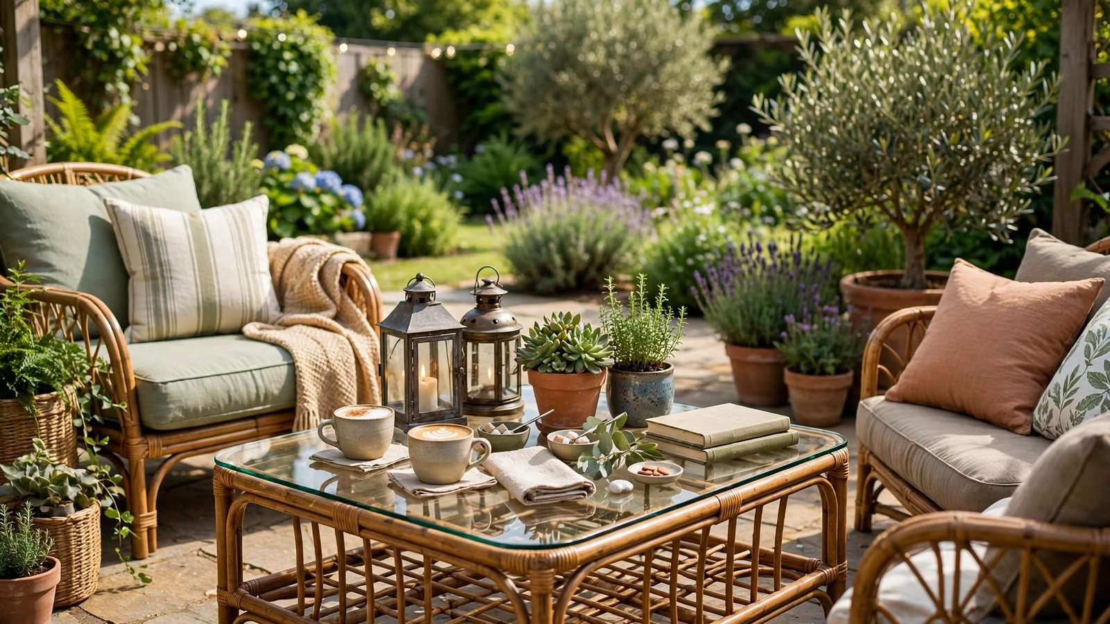 outdoor coffee table decor