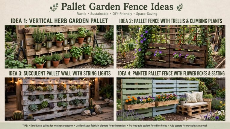 19 Pallet Garden Fence Ideas for a Beautiful Backyard Boundary