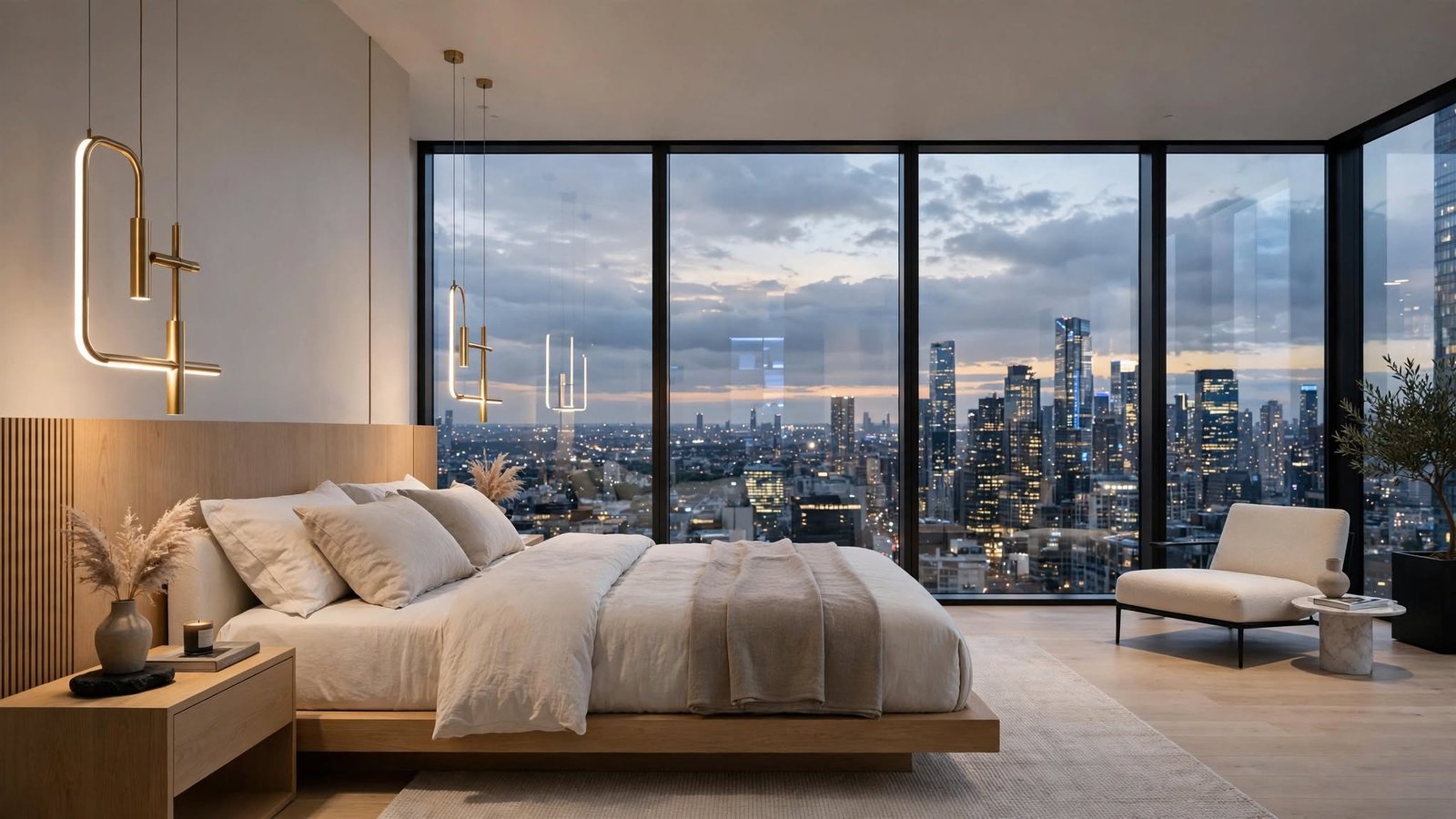 penthouse apartment bedroom