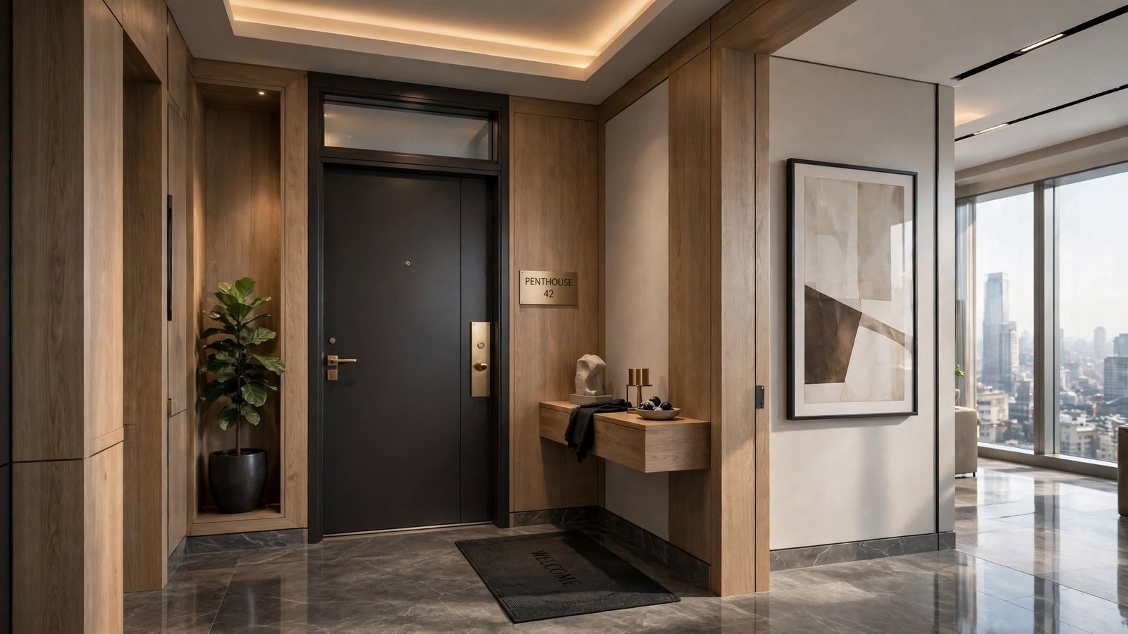 penthouse apartment entrance