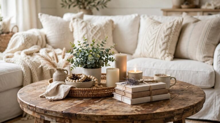 20 Round Coffee Table Decor Ideas to Elevate Your Living Room