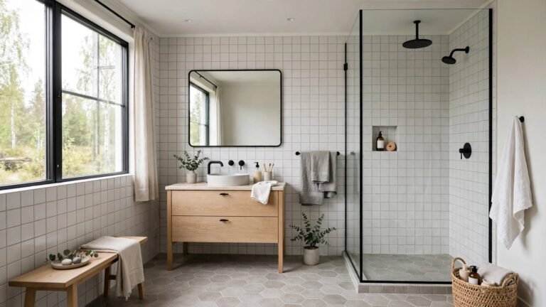 19 Scandinavian Bathroom Tile Ideas for Calm, Bright and Timeless Spaces
