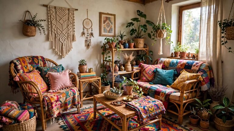 20 Small Bohemian Living Room Ideas for Cozy, Free-Spirited Spaces