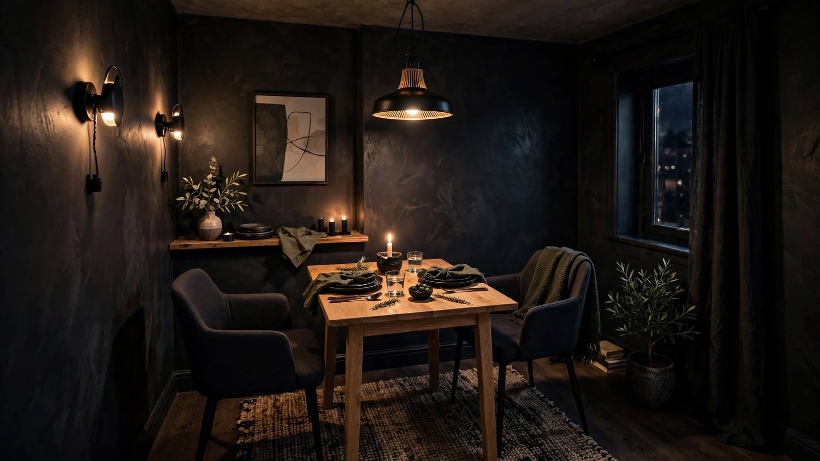 small dark dining room ideas
