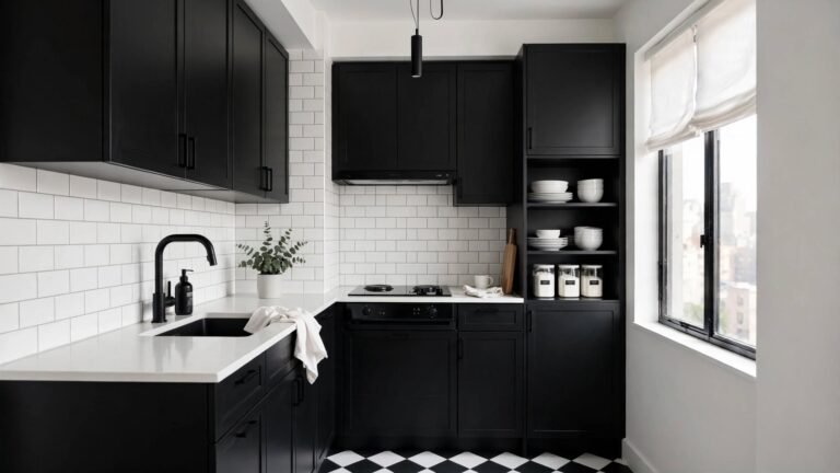 23 Small Kitchen Ideas Black and White for Timeless Style