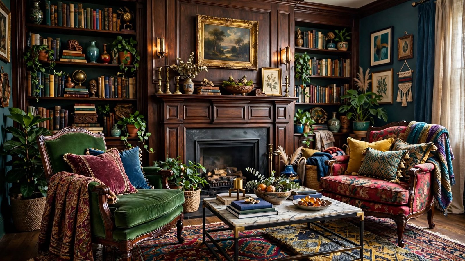 traditional eclectic living room