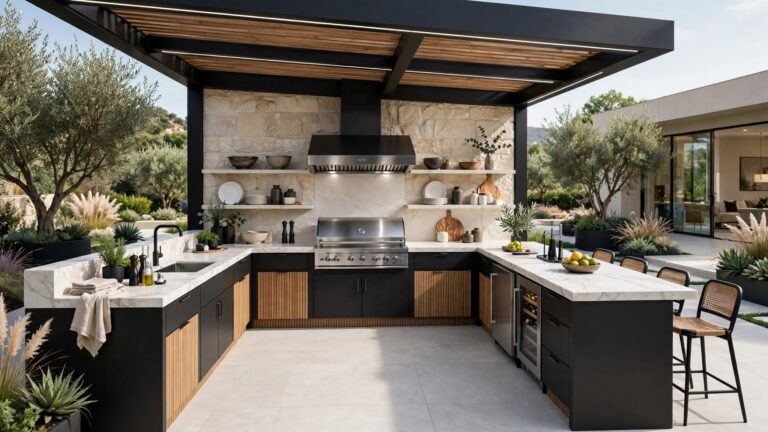 21 U Shaped Outdoor Kitchen Ideas for Effortless Entertaining