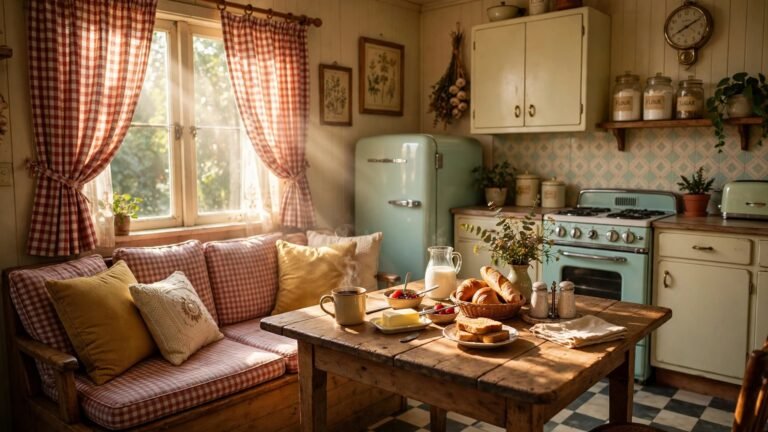 21 Vintage Breakfast Nook Ideas for a Warm, Nostalgic Kitchen Corner