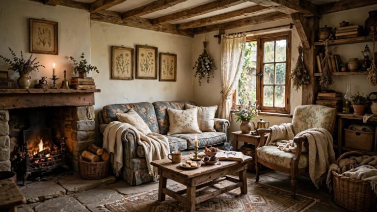 14 Vintage Cottage Living Room Ideas for Timeless Charm