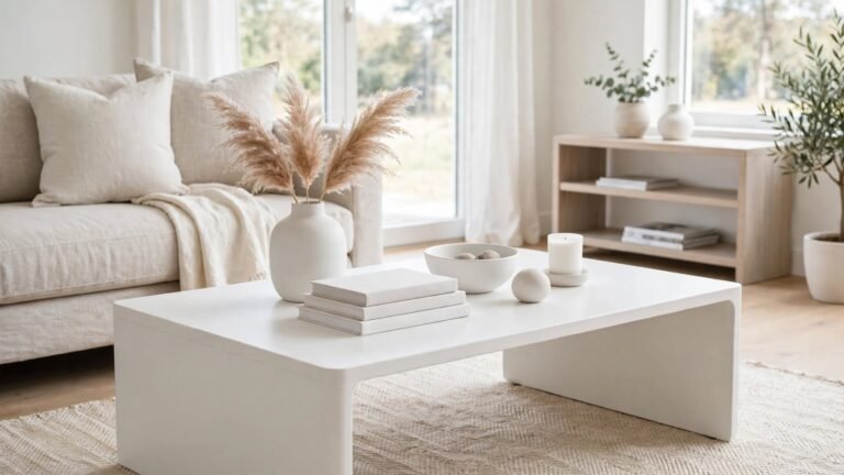 25 White Coffee Table Decor Ideas to Brighten Every Living Room