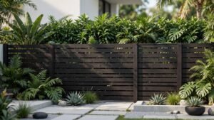 wood garden fence ideas