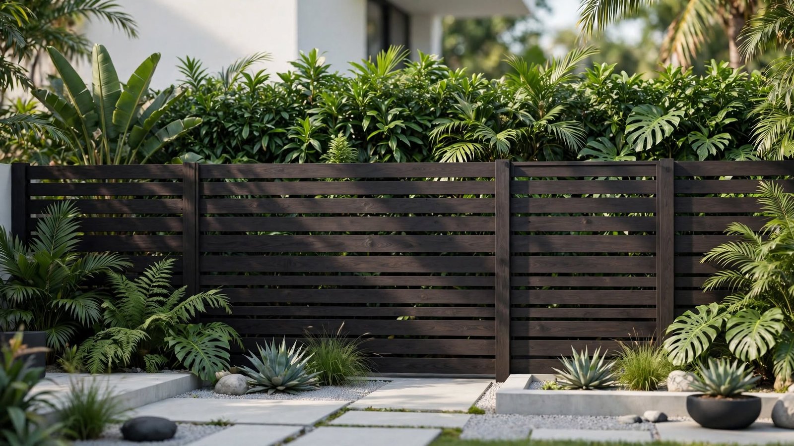 wood garden fence ideas